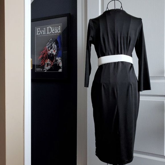 Black and white office dress - Picture 7 of 7